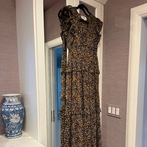 ba&sh - Fall Foliage Maxi Dress - Size Small